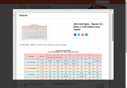 Bursa Atatürk Anadolu Lisesi - BURSA / OSMANGAZİ