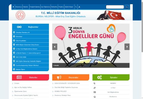 Mitat Enç Özel Eğitim Ortaokulu - BURSA / NİLÜFER