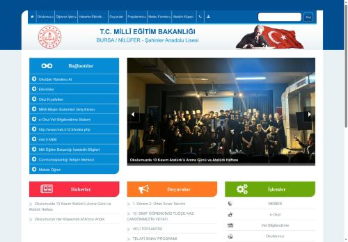 Şahinler Anadolu Lisesi - BURSA / NİLÜFER