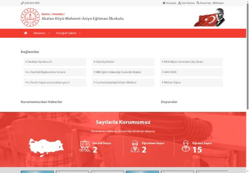 Akalan Köyü Mehmet-Asiye Eğitman İlkokulu - BURSA / ORHANELİ