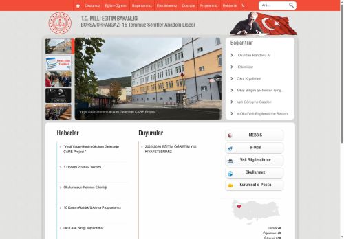 15 Temmuz Şehitler Anadolu Lisesi - BURSA / ORHANGAZİ