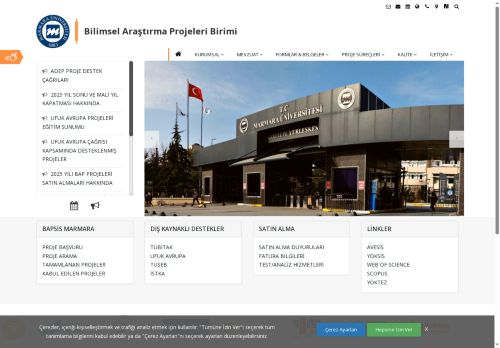 Marmara Üniversitesi - Bilimsel Araştırma Projeleri Birimi