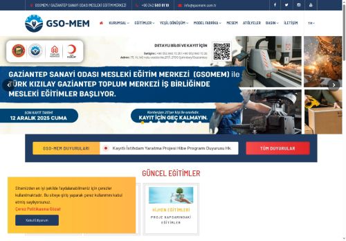 GSOMEM / GAZİANTEP SANAYİ ODASI MESLEKİ EĞİTİM MERKEZİ - KOBİ’LERİN YEŞİL DÖNÜŞÜMÜNE DESTEK İÇİN İŞ BİRLİĞİ PROTOKOLÜ