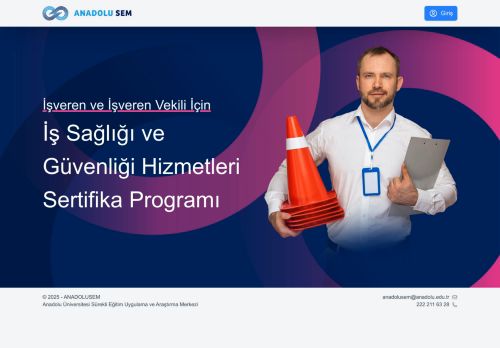 ANADOLUSEM İşveren ve İşveren Vekili İçin İSG Sertifika Programı - ANADOLUSEM İşveren ve İşveren Vekili İçin İSG Sertifika Programı