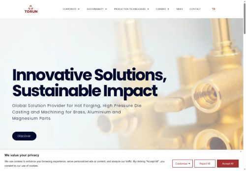 Casting, Forging & Machining Solutions - TORUN Metal