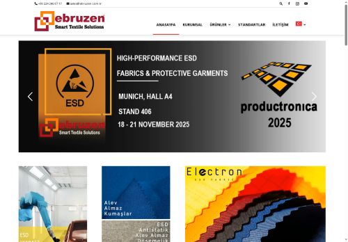 Ebruzen Tekstil | Antistatik Kumaş & ESD İş Kıyafetleri Üreticisi