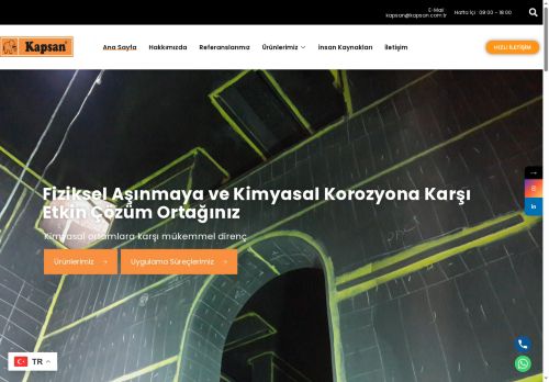 Kapsan Korozyon Koruma San.ve Tic.Ltd.Şti. - Ana Sayfa