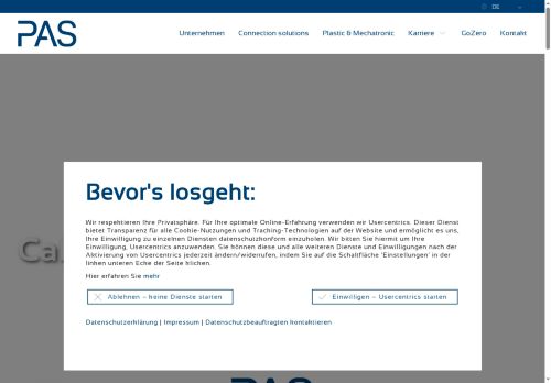 PAS [DE] - PAS Management Holding GmbH