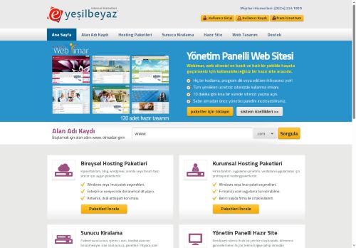Yeşilbeyaz İnternet Hizmetleri - Ana sayfa
