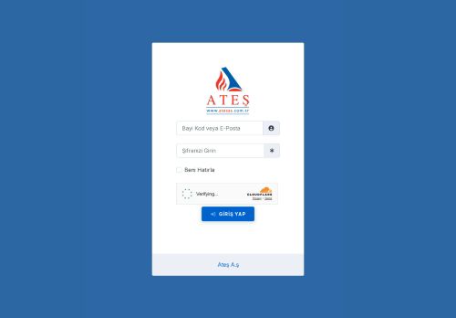 Ateş A.ş. Bayi Portal