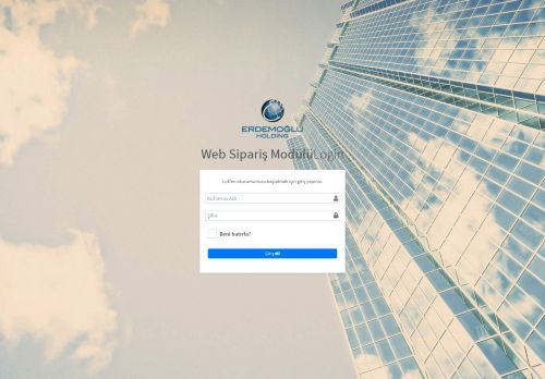 Log in-Web Sipariş Modülü
