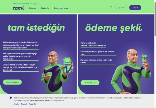 Tam İstediğin Ödeme Şekli | Tami