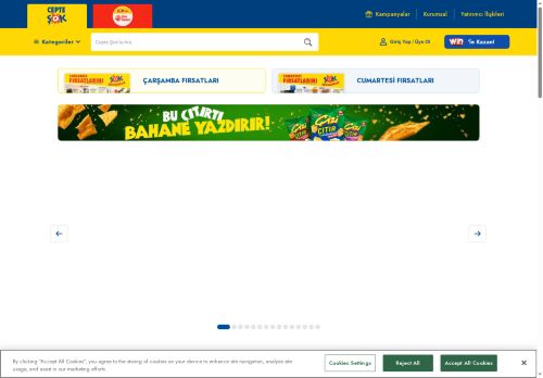 Cepte Şok | Uygun Fiyatlı Online Market Alışverişi