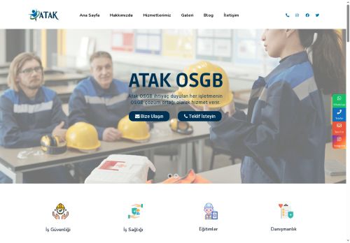Atak İş Sağlığı Güvenliği Çevre Danışmanı – Ortak Sağlık Güvenlik Birimi