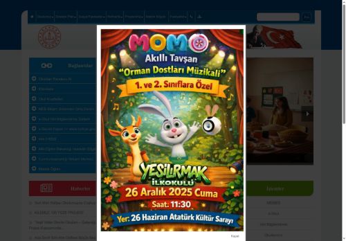 Yeşilırmak İlkokulu - İKİ KALP, BİR FİDAN; DOĞA BİZİMLE CANLAN! PROJESİ