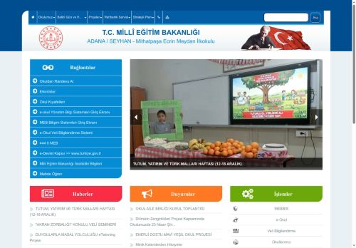 Mithatpaşa Ecrin Meydan İlkokulu - ENERJİ DOSTU MAVİ YEŞİL OKUL PROJESİ