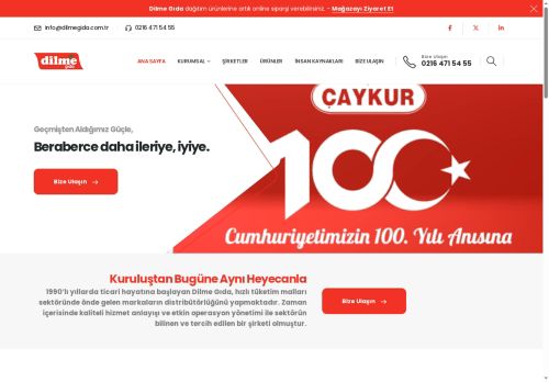 Dilme Gıda – Dilme Gıda, İstanbul Bölge Çaykur Ürünleri Dağıtım Yetkilisi