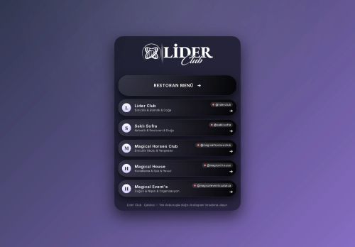 Lider Club | Sosyal Medya Hesaplarımız