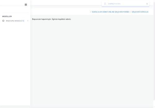 BURSLULUK SINAVI ONLİNE BAŞVURU FORMU - BİL KOLEJİ