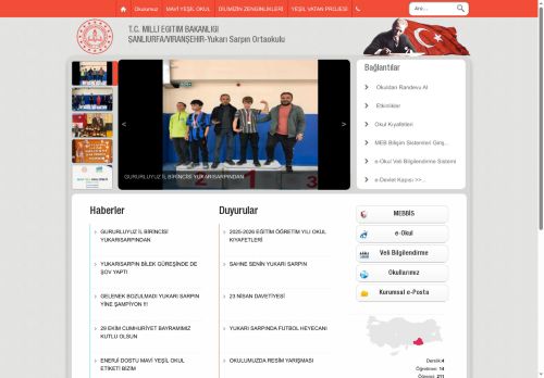 Yukarı Sarpın Ortaokulu - MAVİ YEŞİL OKULUMUZ YUKARI SARPIN