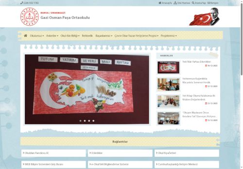 Gazi Osman Paşa Ortaokulu - ÇEVRE OKUR YAZARI YETİŞTİRME PROJESİ