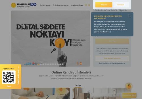 Enerjisa Online Hizmetler Merkezi - Online Randevu, Fatura ve Abonelik İşlemleri