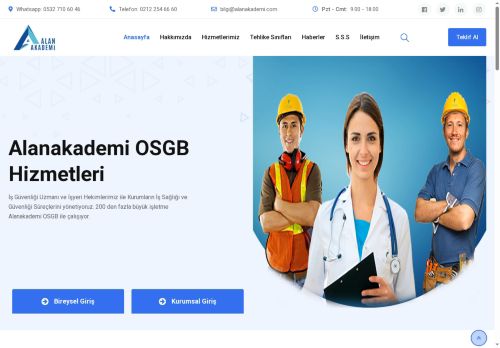 Alanakademi OSGB Hizmetleri - Anasayfa