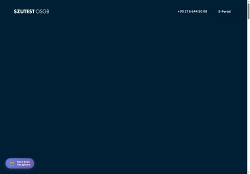 Ortak Sağlık ve Güvenlik Birimi | Szutest OSGB