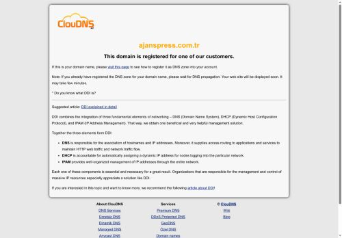 ajanspress.com.tr | DDI
