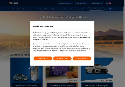 Rent a Car | Budget - Araç Kiralama