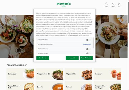 Cookidoo® – resmi Thermomix® tarif platformu
