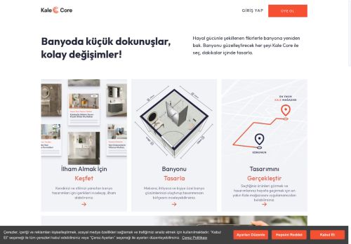 İlham Al,Kendi Banyonu Tasarla,Gerçekleştir | Kale Core