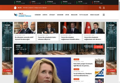 Haber Teması V8 Demo Site