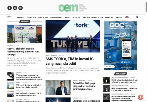 Orijinal Ekipman Üreticisi Dergisi - OEM Dergisi