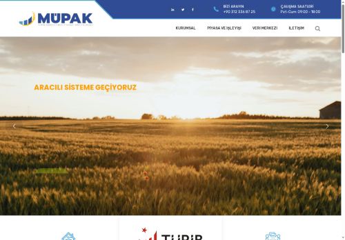 TÜRİB Merkez Ürün Piyasası Aracı Kurumu