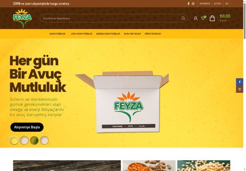 Kuruyemiş 7/24 – Online kuruyemiş dükkanınız / Feyza Çerezleri – 7/24 Kuruyemiş dükkanınız – En taze en lezzetli kuruyemiş & çerez