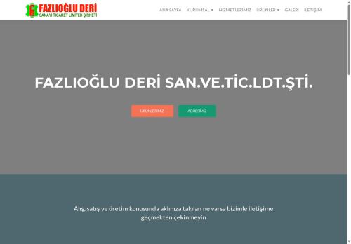 FAZLIOĞLU DERİ SAN.VE.TİC.LTD.ŞTİ. – GEREDE BOLU