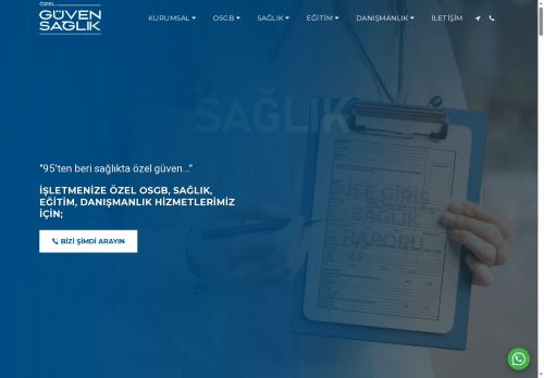 "95'ten beri sağlıkta özel güven..." - Özel Güven Sağlık | İzmit OSGB - SAĞLIK - EĞİTİM