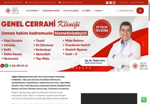 Hızlı Randevu: +90 216 390 92 43 - Hayat Şifa Hastanesi | İSTANBUL