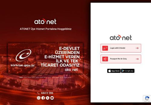 ATONET Üye Hizmet Portalı