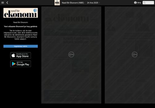 Aralık 24, 2025 - Nasil Bir Ekonomi (NBE)