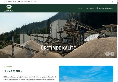 Mıcır | Terra Maden - Dilovası Taş Ocağı - Kum