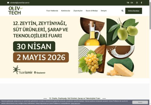 Zeytin, Zeytinyağı, Süt Ürünleri, Şarap ve Teknolojileri Fuarı - Olivtech