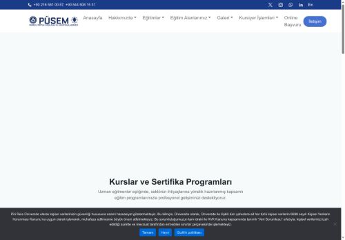Sürekli Eğitim Uygulama ve Araştırma Merkezi - PÜSEM