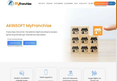 Bulut Tabanlı, Modern Arayüz - Franchise Yönetim Sistemi