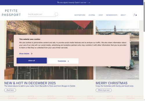 Petite Passport - Homepage