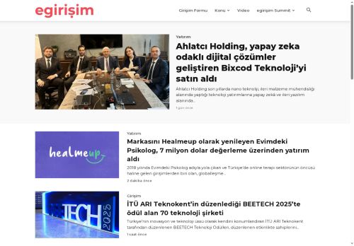 egirişim - Girişimcilik ve Teknoloji Odaklı Yeni Nesil Medya
