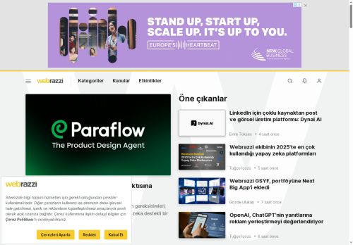 Girişimler, Teknoloji, Dijital - Webrazzi