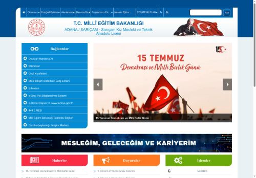 Sarıçam Kız Mesleki ve Teknik Anadolu Lisesi - ADANA / SARIÇAM