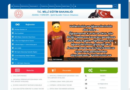 Şehit Nurettin Yıldırım Ortaokulu - ADANA / YÜREĞİR